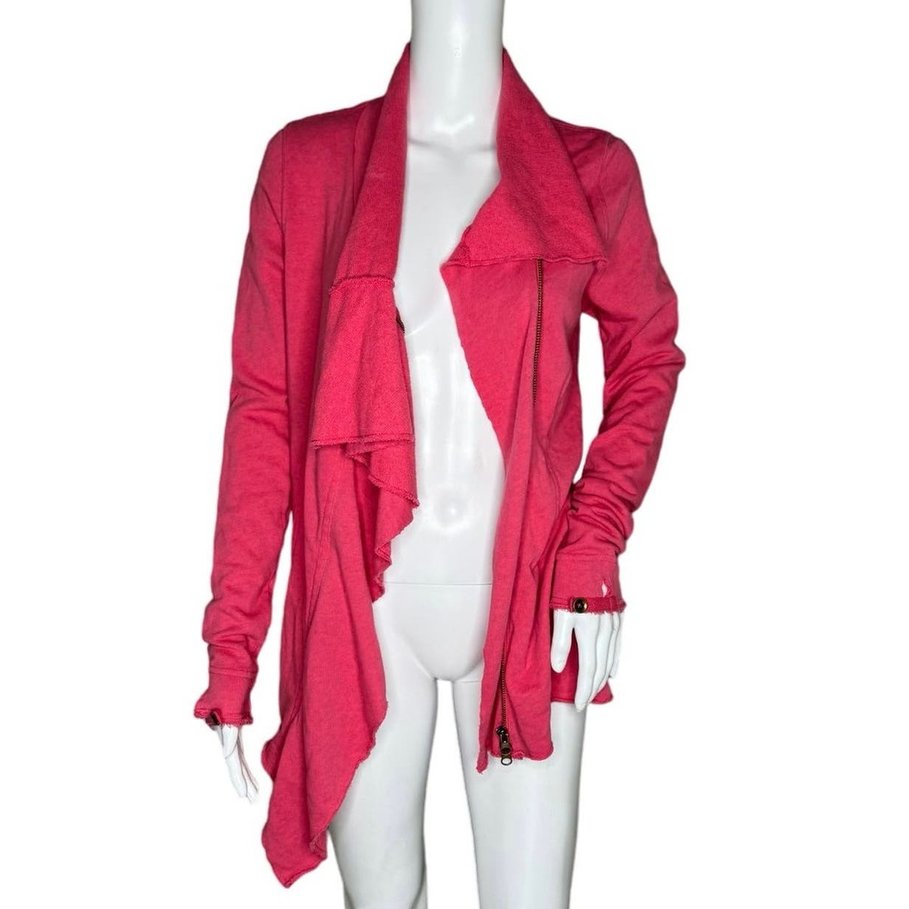 Free People Fuchsia Ruffle Blazer - Picture 2 of 10